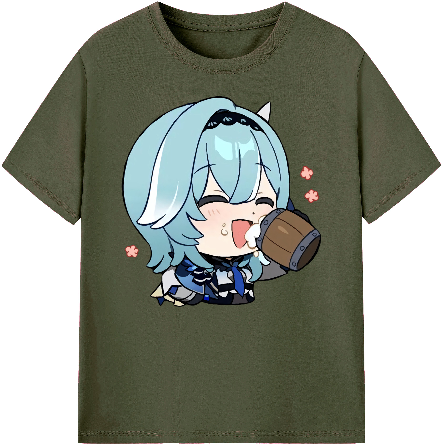 げんし神 优菈 ゆうら genshin Yūra 綿100％ メンズ半袖Tシャツ｜肌触りやわらか＆通気性